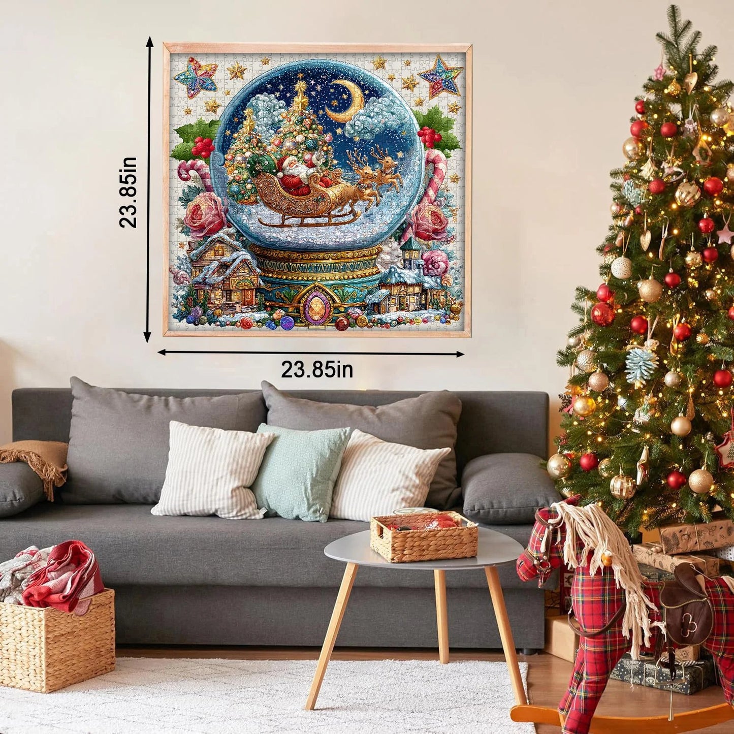 🎄🎅Christmas Crystal Ball Jigsaw Puzzles 1024 Pieces