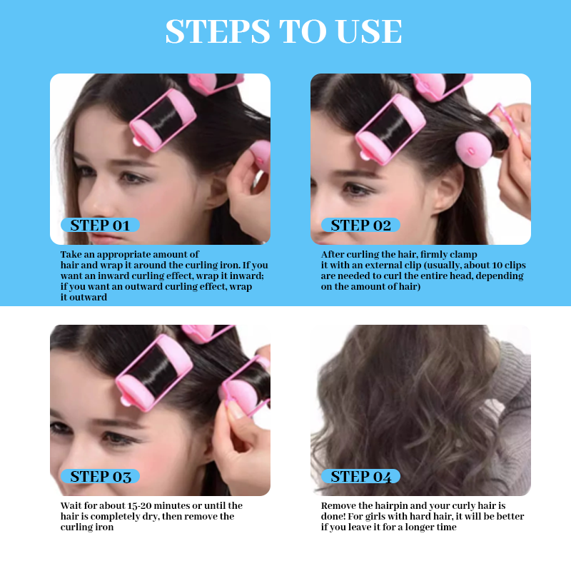 💤Sleep & Curl: Wake Up with Perfect Waves - No Heat Needed!