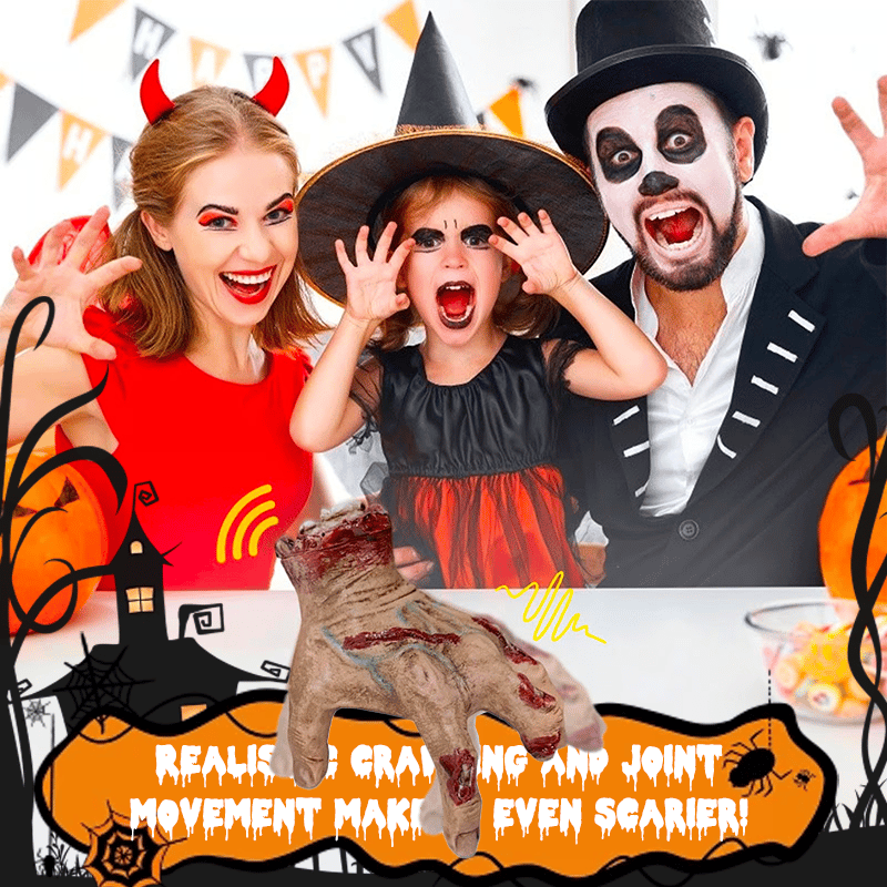 Halloween Scary Electronic Crawling Zombie Hand