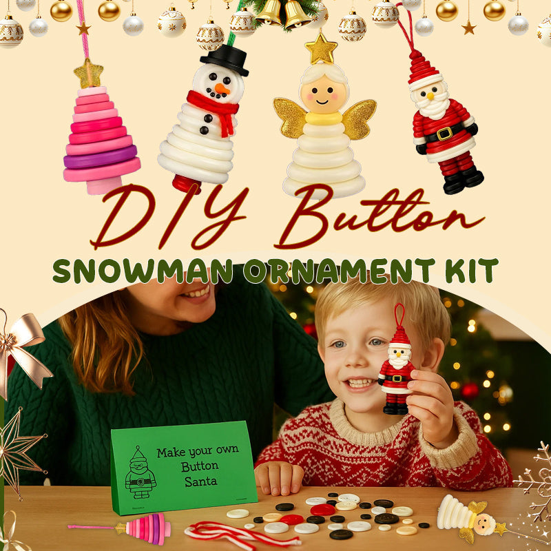 ✨Buy More Save More ✨☃️ DIY Button Snowman Ornament Kit☃️