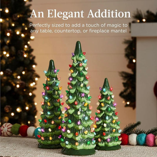 🎉Retro Hand-Painted Tabletop Christmas Trees🎄
