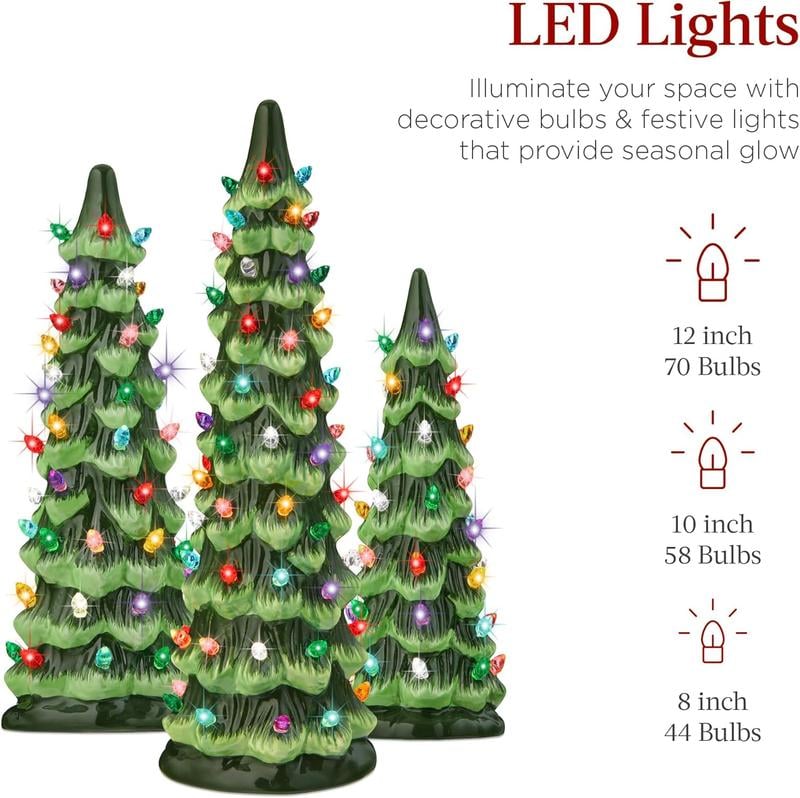 🎉Retro Hand-Painted Tabletop Christmas Trees🎄
