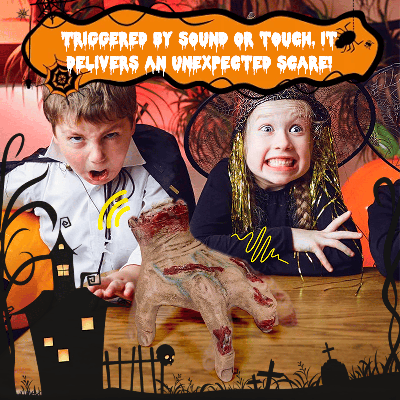 Halloween Scary Electronic Crawling Zombie Hand