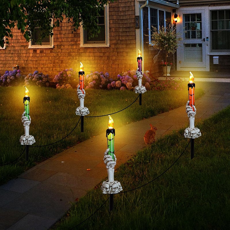 🔥2025 New Arrival 🔥💀Solar Powered Skull Candle Light