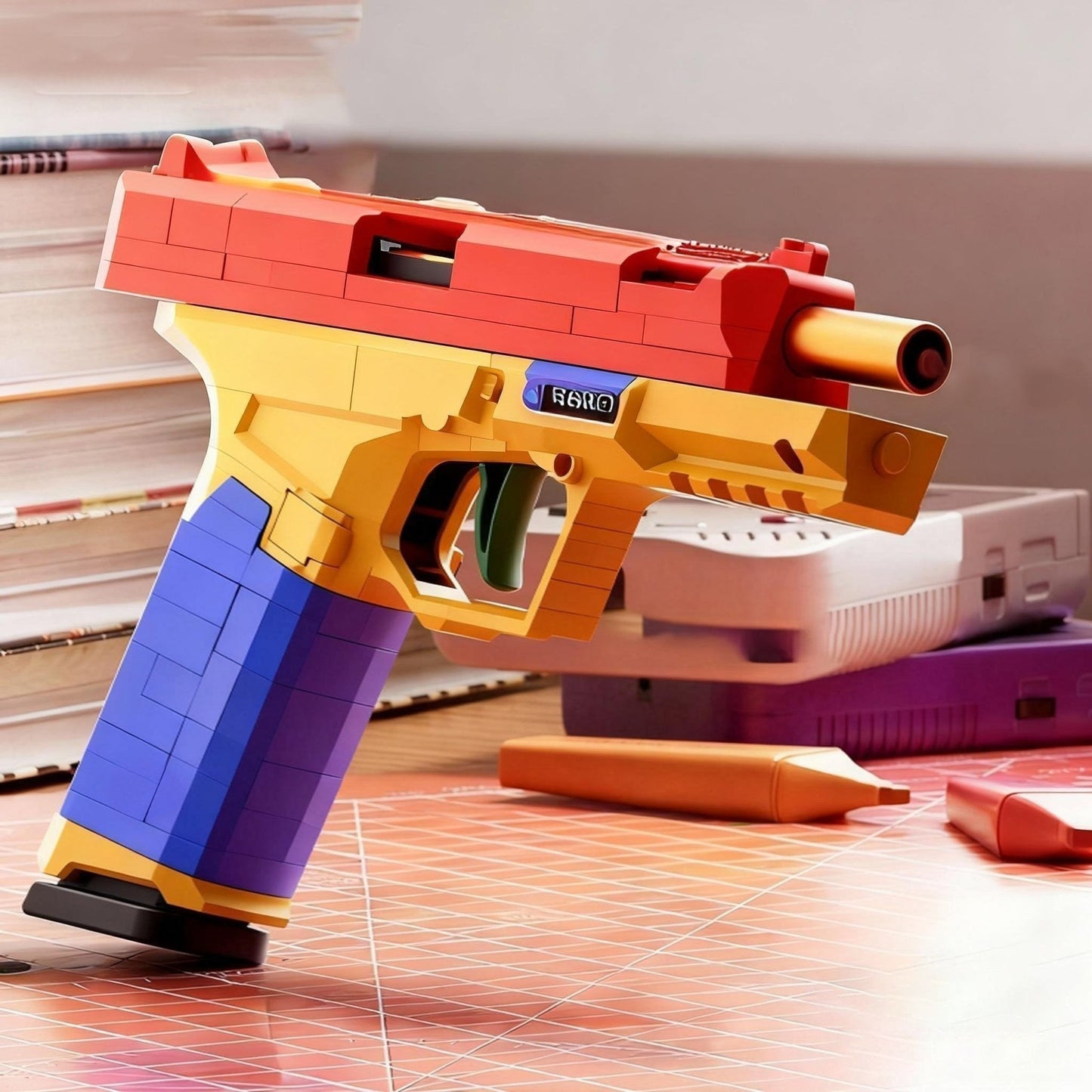 BAZILBAZOS Tactical DIY Building Block Handle Set