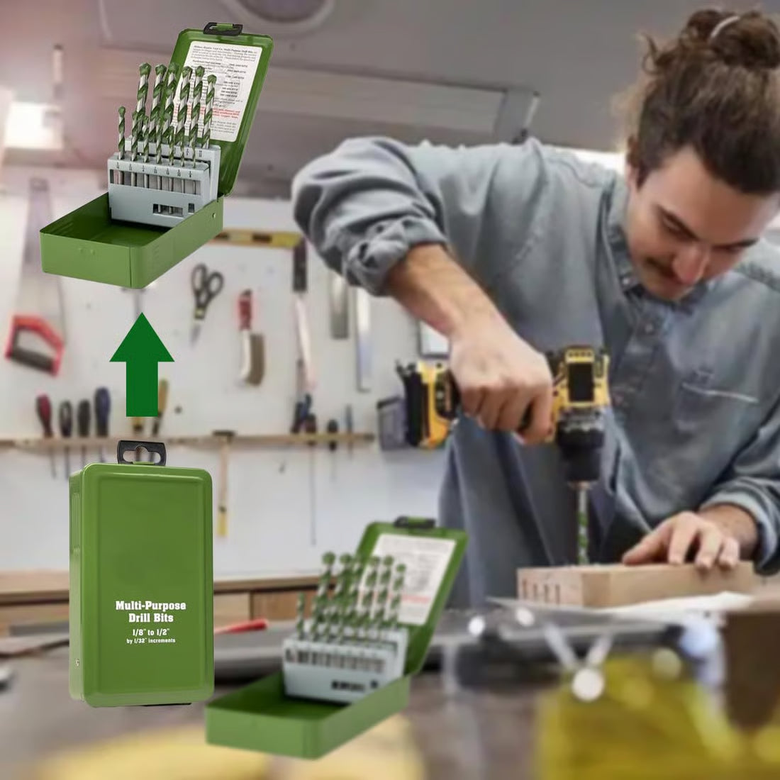 💥Hot Sale 49% OFF💥 13 Piece Multi-Purpose Drill Bit Set（𝐒𝐭𝐞𝐯𝐞 𝐑𝐨𝐬𝐬 𝐑𝐞𝐜𝐨𝐦𝐦𝐞𝐧𝐝）