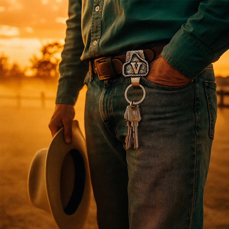 🔥2025 New Arrival 🔥Cowboy Letter Keychain