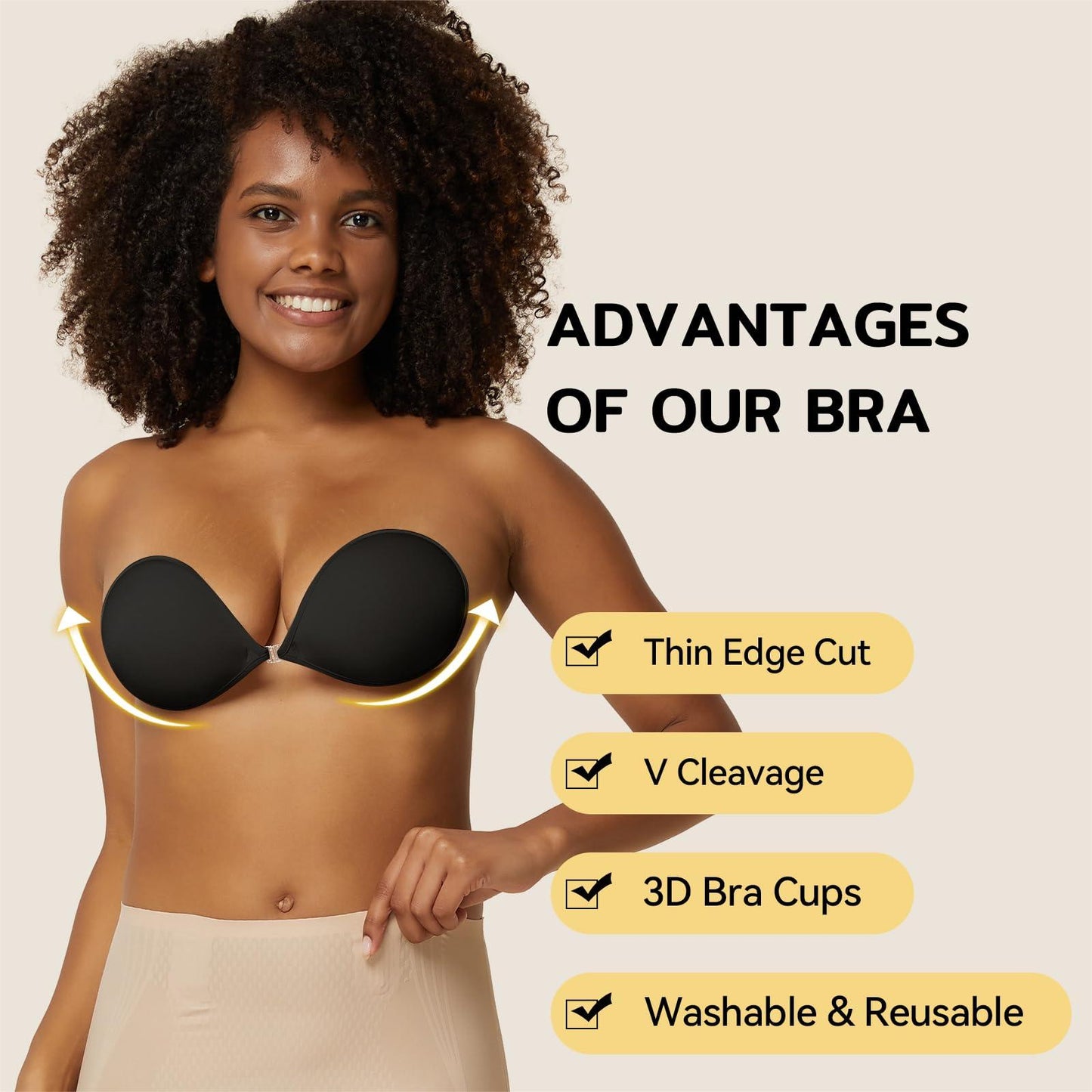 🔥2025 New Arrival 🔥Strapless Push up Bras & Adhesive Bra