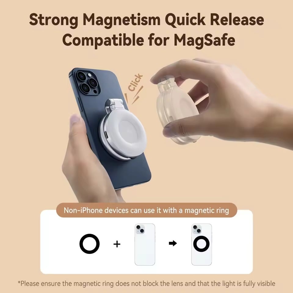 🔥2025 New Arrival 🔥3-in-1 Magnetic Beauty Selfie Light for Phones