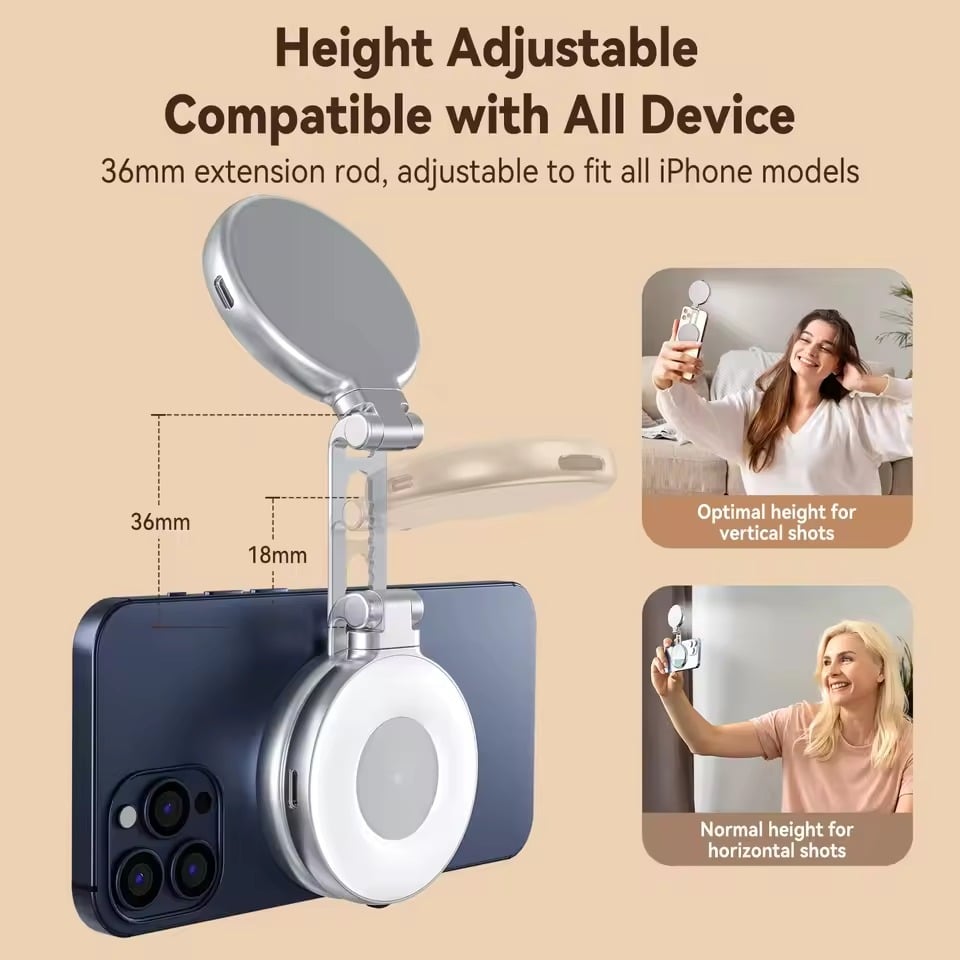 🔥2025 New Arrival 🔥3-in-1 Magnetic Beauty Selfie Light for Phones