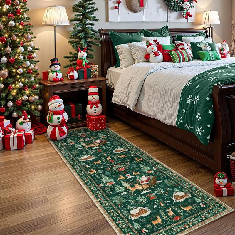🦌Christmas Deer Santa Rug