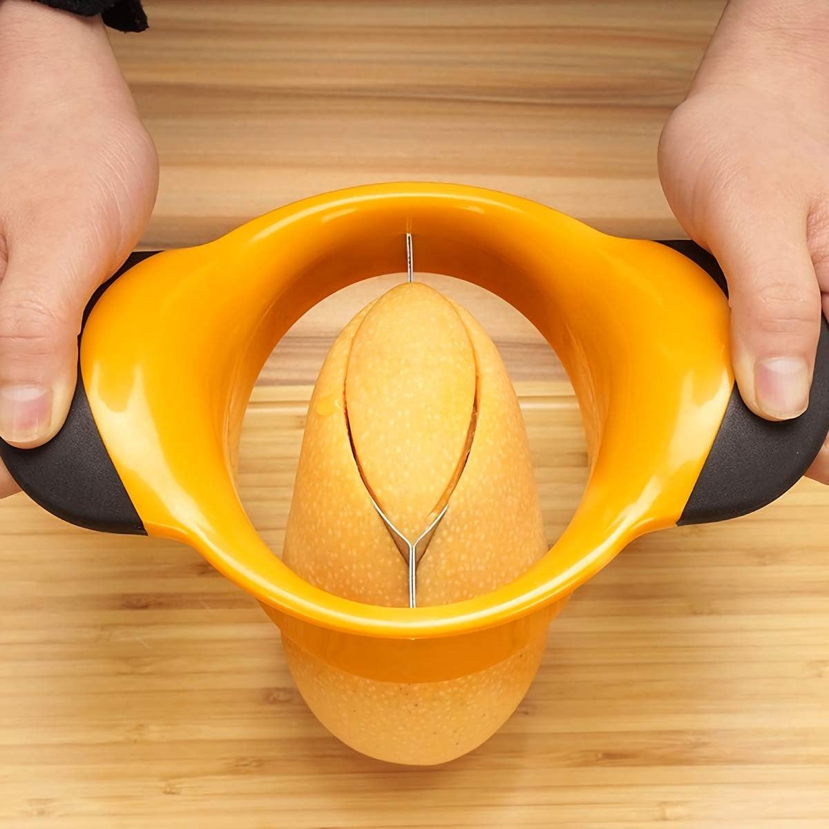 🥭 #1 Trending Mango Slicer & Corer Tool – Easy Prep for Juicy Mangoes!