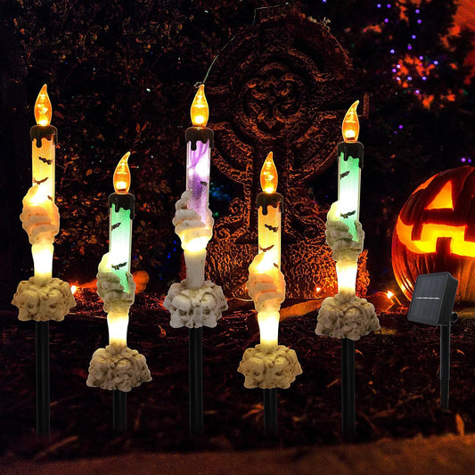 🔥2025 New Arrival 🔥💀Solar Powered Skull Candle Light