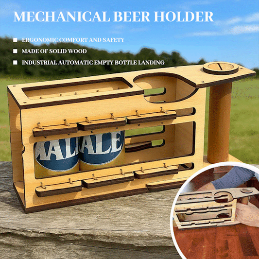 🍻Mechanical Beer Holder: 3-Can Mechanical Loading System!