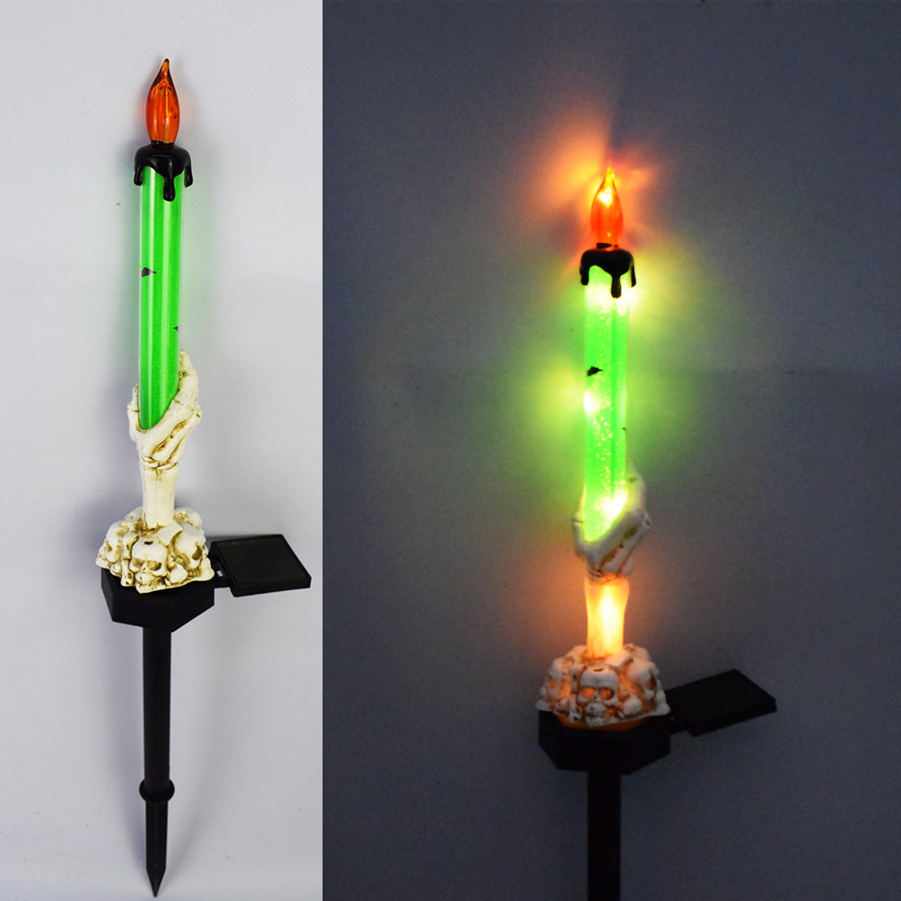 🔥2025 New Arrival 🔥💀Solar Powered Skull Candle Light