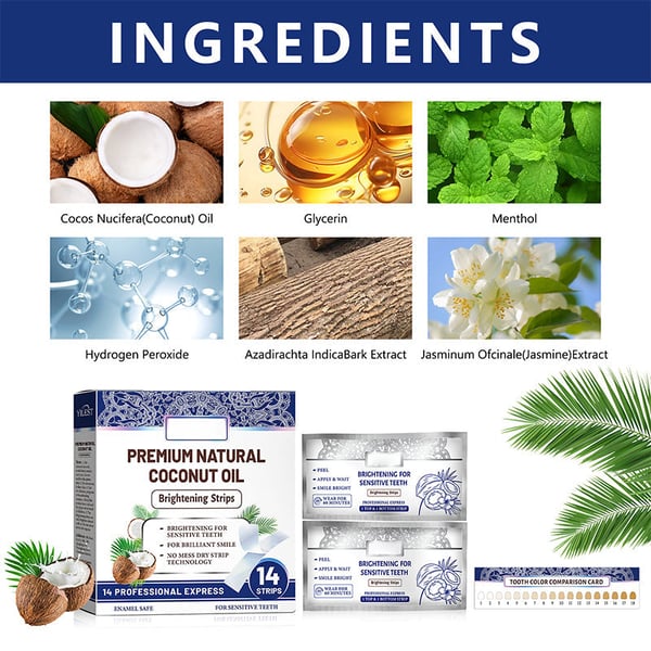 🔥2025 New Arrival 🔥Coconut Mint Whitening Strips