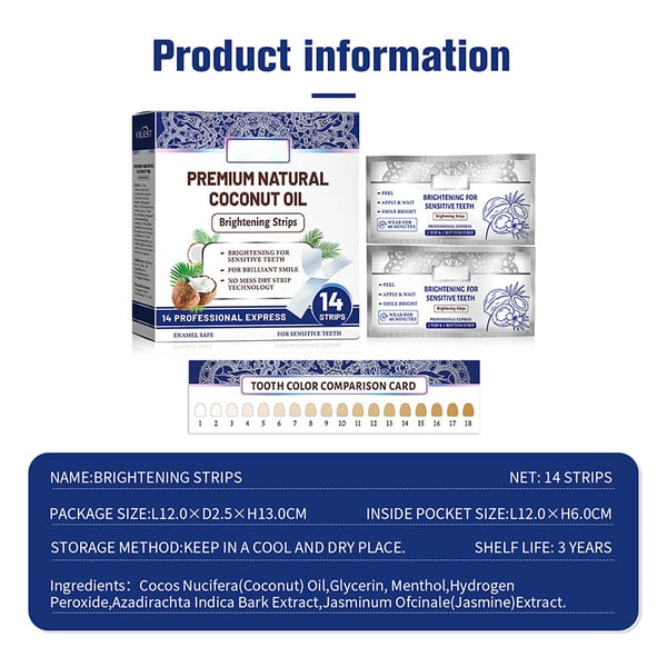 🔥2025 New Arrival 🔥Coconut Mint Whitening Strips