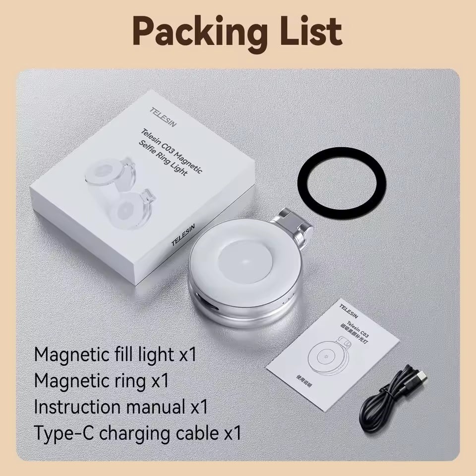 🔥2025 New Arrival 🔥3-in-1 Magnetic Beauty Selfie Light for Phones
