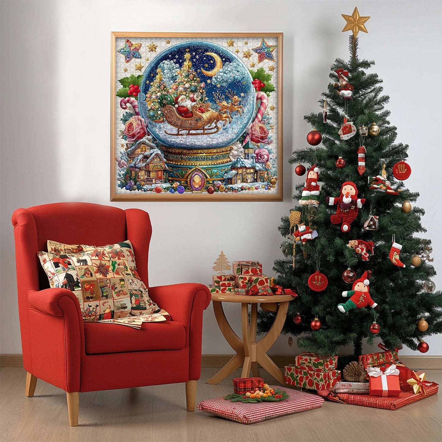 🎄🎅Christmas Crystal Ball Jigsaw Puzzles 1024 Pieces