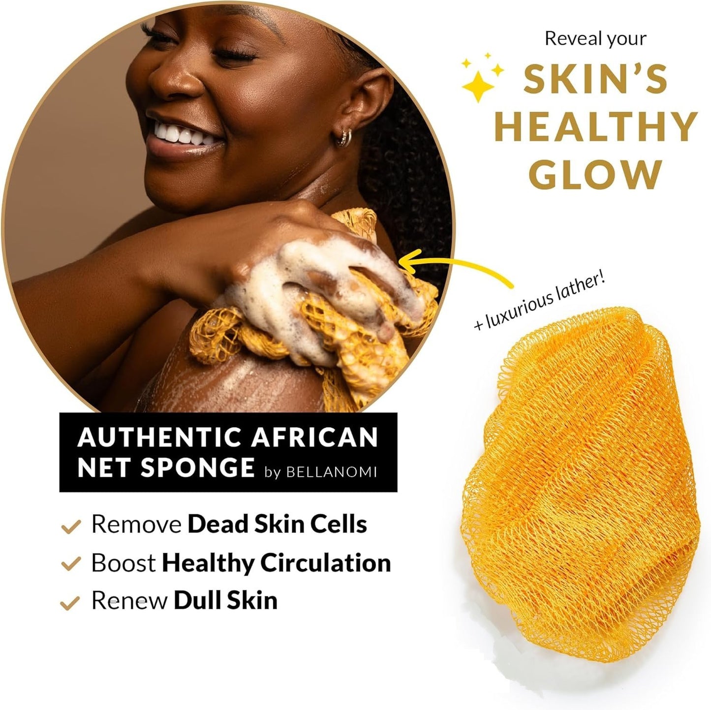 🔥2025 New Arrival 🔥✨African Exfoliating Net Sponge