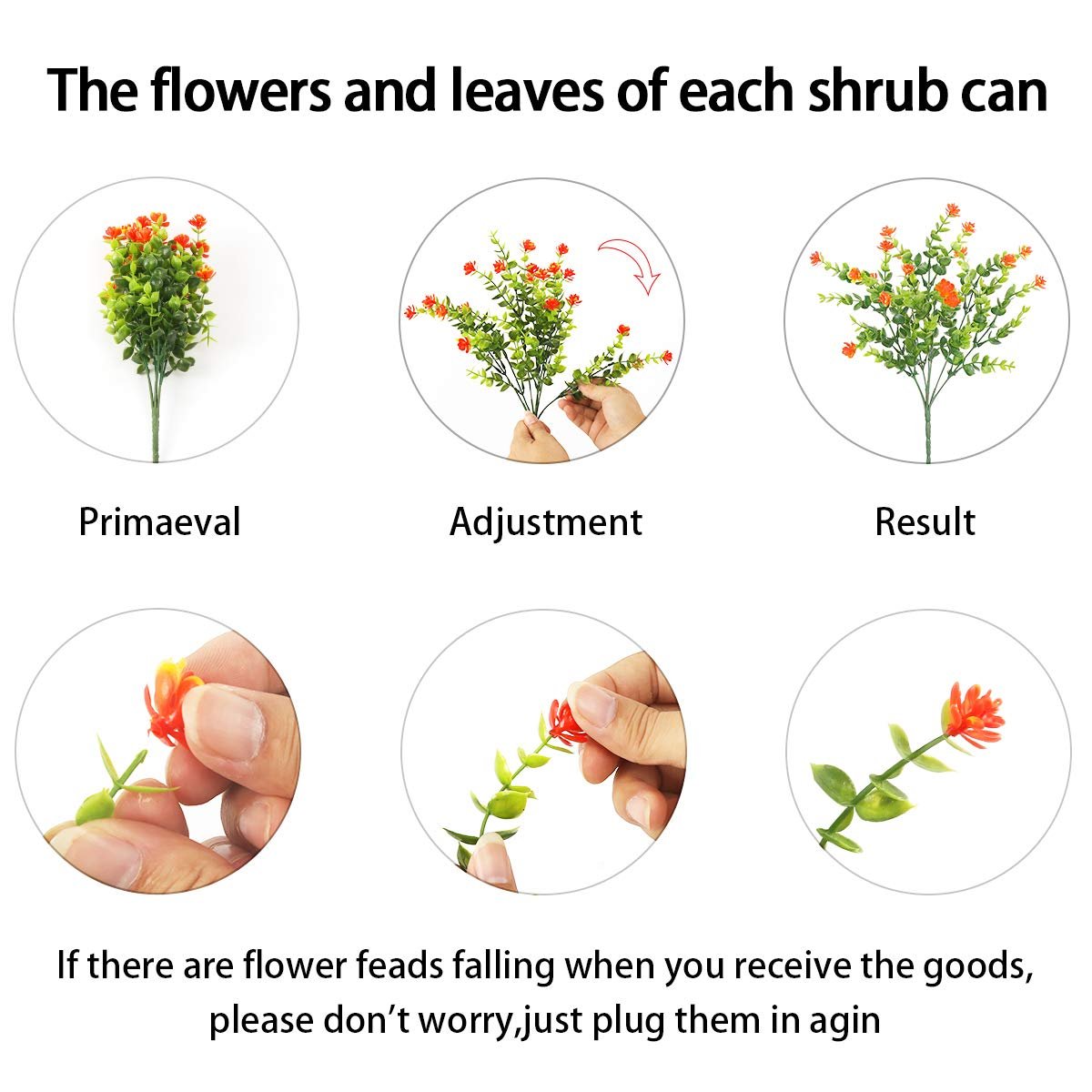 Outdoor UV-Resistant Artificial Realistic Flowers
