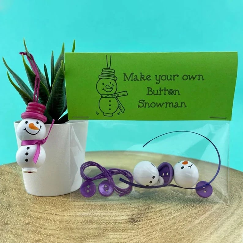 ✨Buy More Save More ✨☃️ DIY Button Snowman Ornament Kit☃️