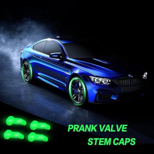 ❤️Highly recommended💥Glow in The Dark Prank Valve Stem Caps