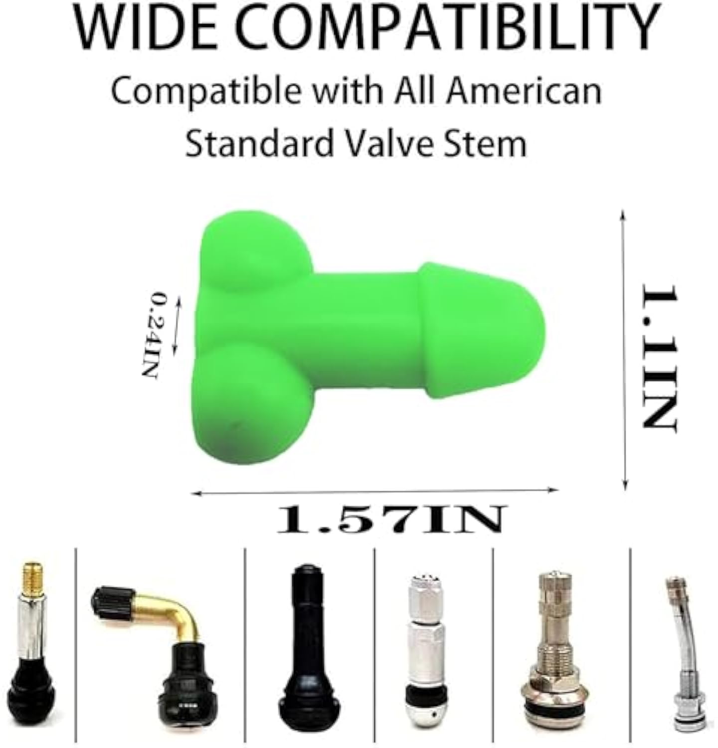 ❤️Highly recommended💥Glow in The Dark Prank Valve Stem Caps